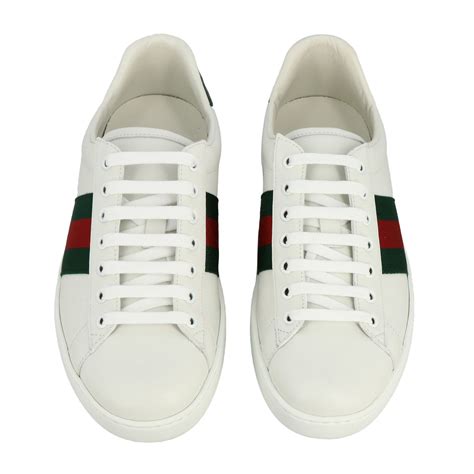 scarpe bianche uomo gucci|gucci sneaker uomo.